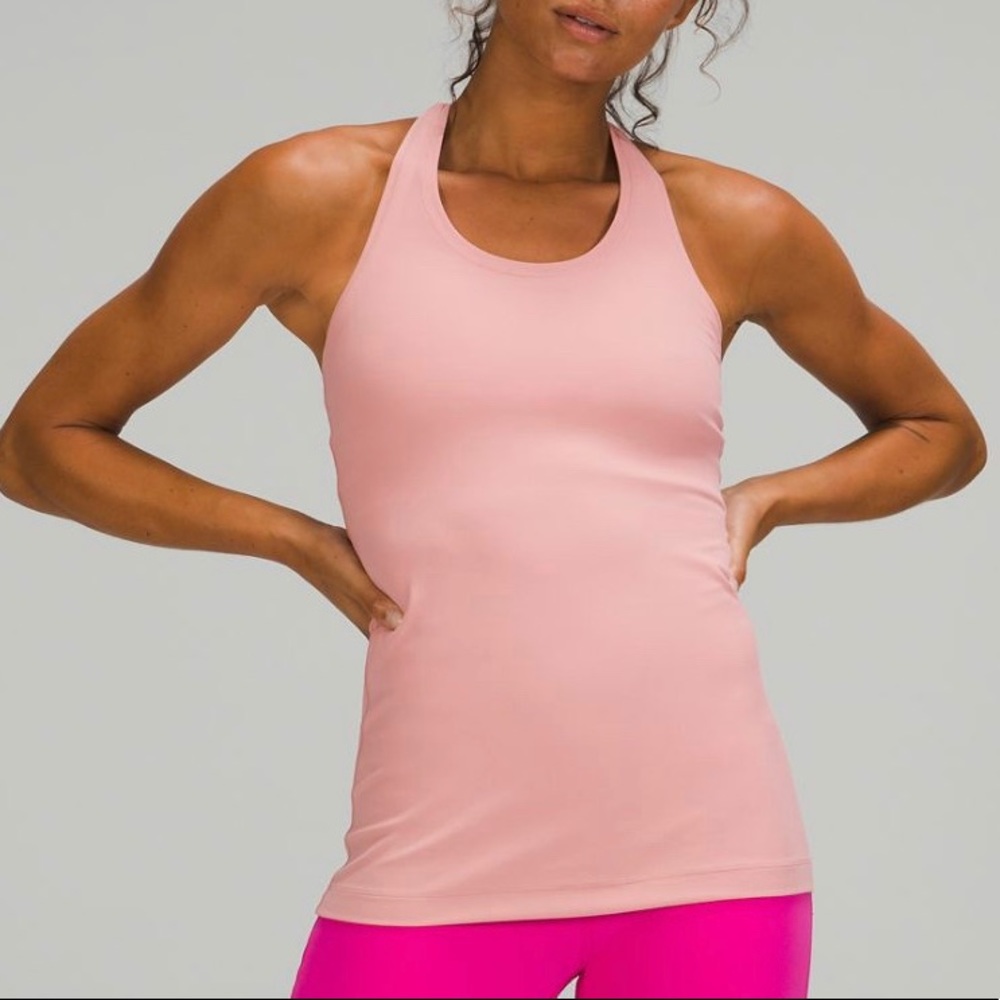 Lululemon Cool Racerback Tank Top Pink Puff Size 4